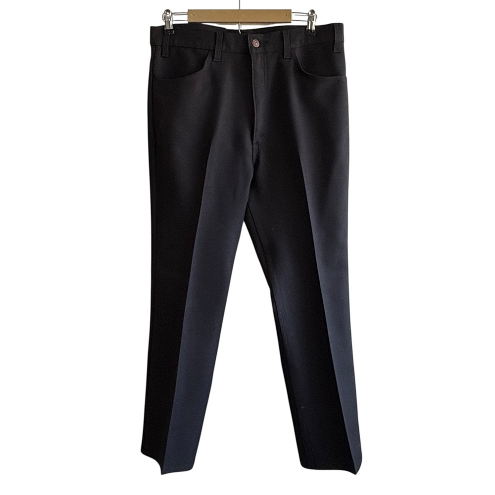 Vintage Levi’s Men’s Size 38 Black Straight Leg Slacks Academia Neutral Business